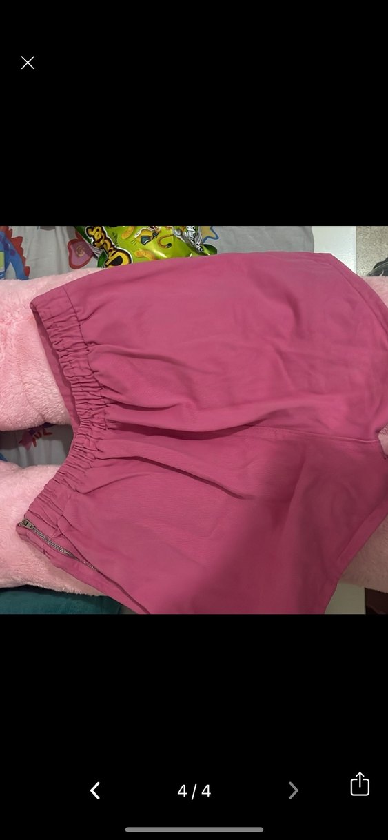 Pembe  Şortu  etek - Görsel 4