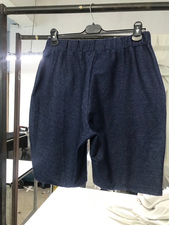 Lacivert Kadın Bermuda Şort - Görsel 2