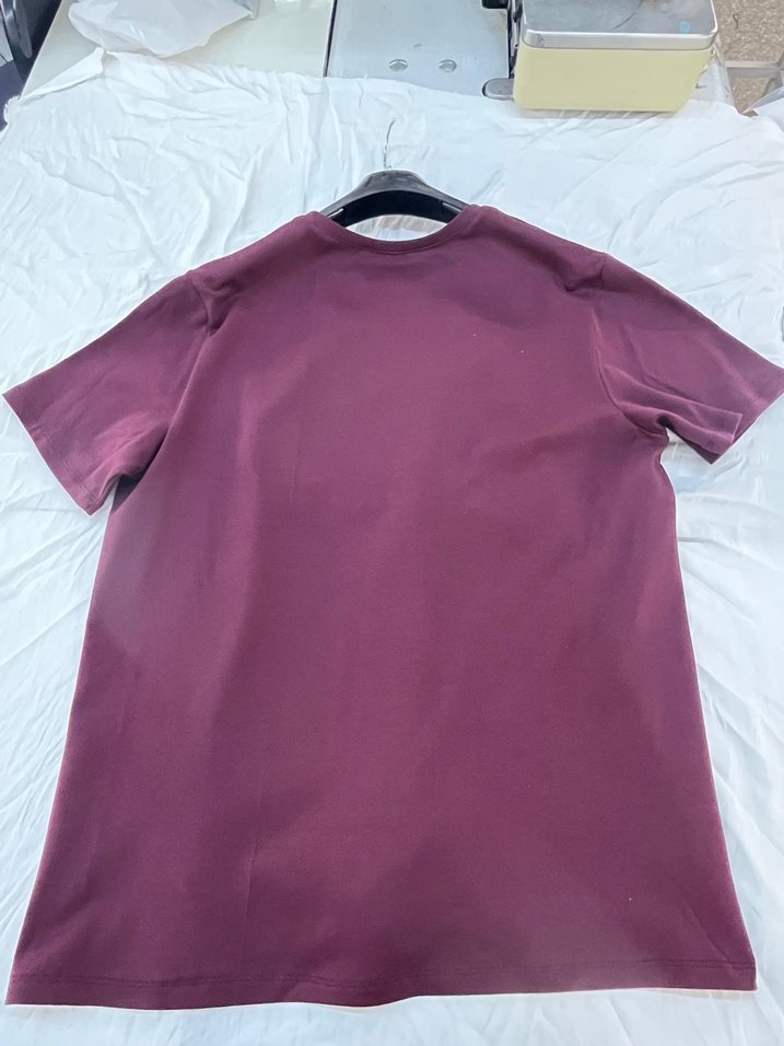 Bordo Erkek Kısa Kollu Tişört - Görsel 3