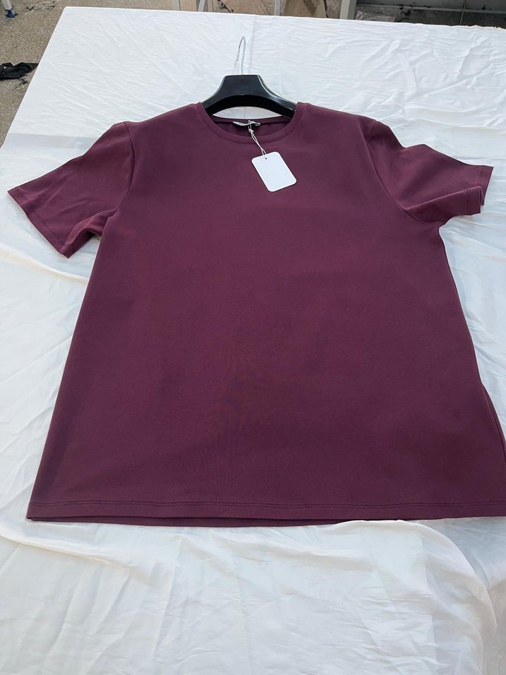 Bordo Erkek Kısa Kollu Tişört - Görsel 2