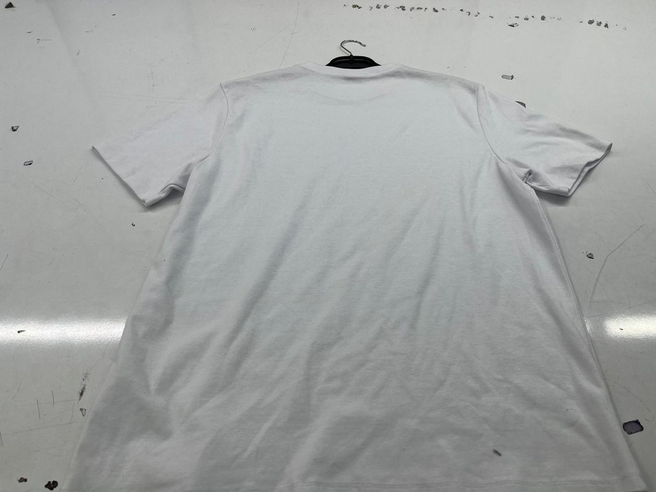 Erkek Beyaz Keten Kısa Kollu Tişört - Görsel 2