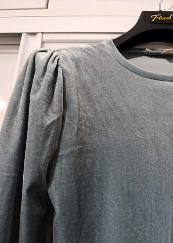 yeşil Uzun Kollu Kadın Bluz - Görsel 3