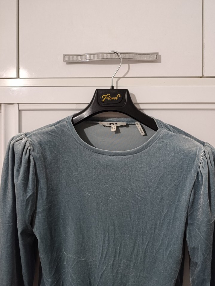 yeşil Uzun Kollu Kadın Bluz - Görsel 2