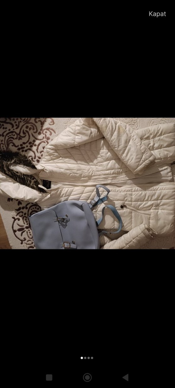 Gri Deri Kadın Omuz Çantası - Görsel 2