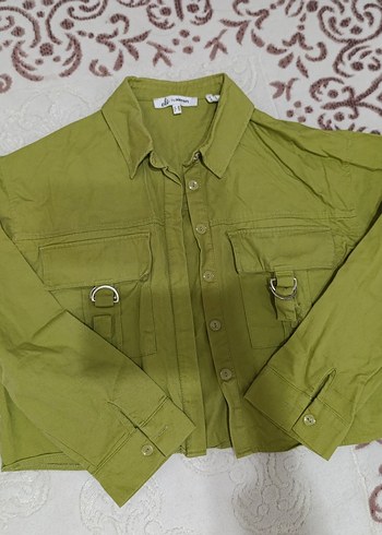 Düğmeli Yeşil Midi Kadın Ceket - Görsel 3