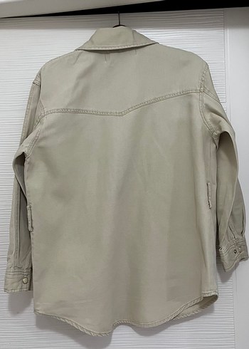 s Beden camel Renk Zara Denim Ceket (Bej rengi)