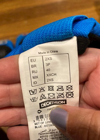 Decathlon Oxelo Koruyucu Pedler - Mavi - Görsel 2