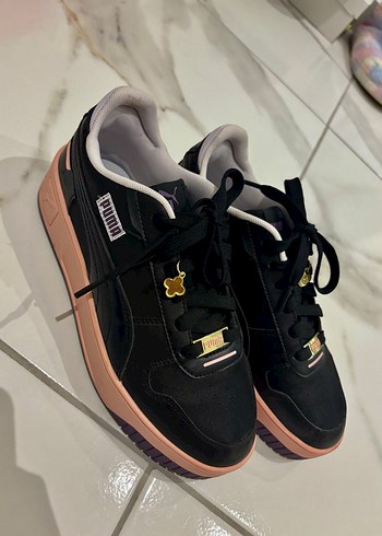 Puma Puma Siyah Pembe taban Spor Ayakkabı
