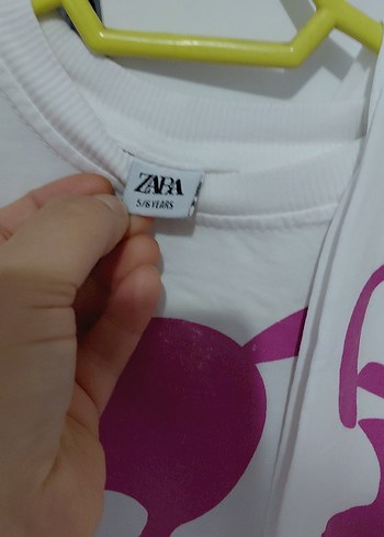 5 Yaş Beden Beyaz Barbie Baskılı Kız Sweatshirt takımı