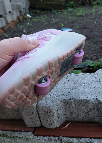 31 Beden pembe Renk Kız Çocuk Pembe Cırt Cırtlı Spor Ayakkabı