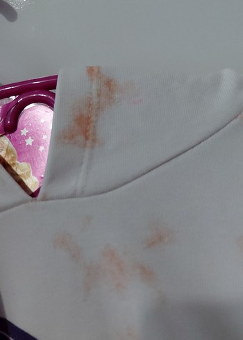 6 Yaş Beden Mor Düğmeli Kız Sweatshirt Takımı