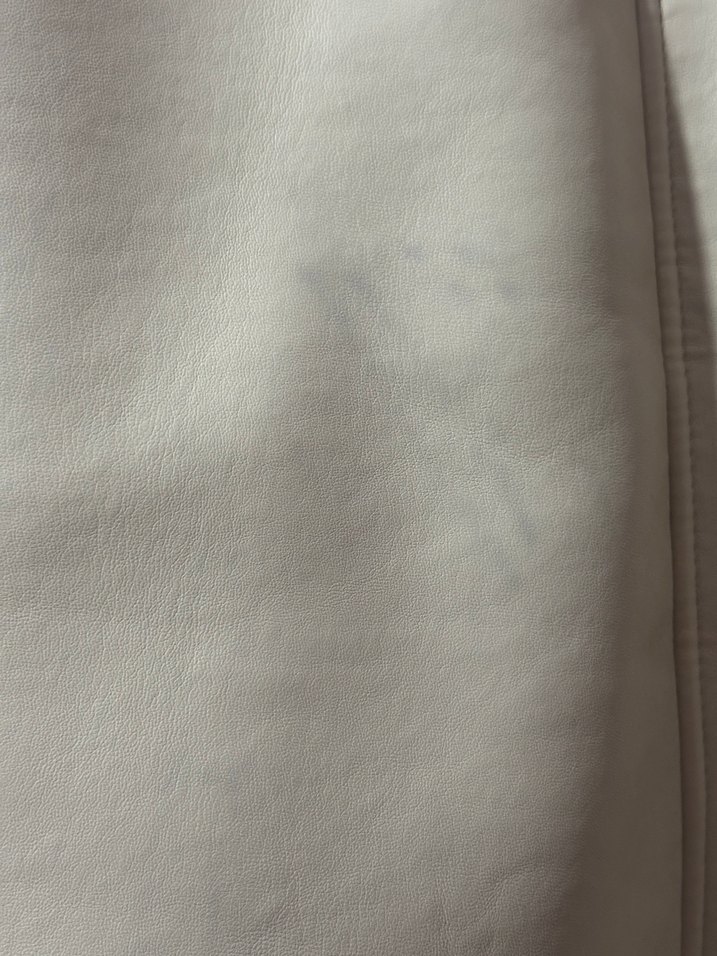 Bej Deri ve Kürk Detaylı Midi Kadın Ceket - Görsel 4