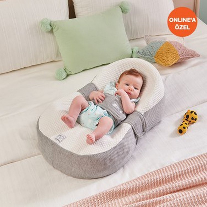 Yataş juno Gri Bebek Uyku Destek Minderi - Görsel 2