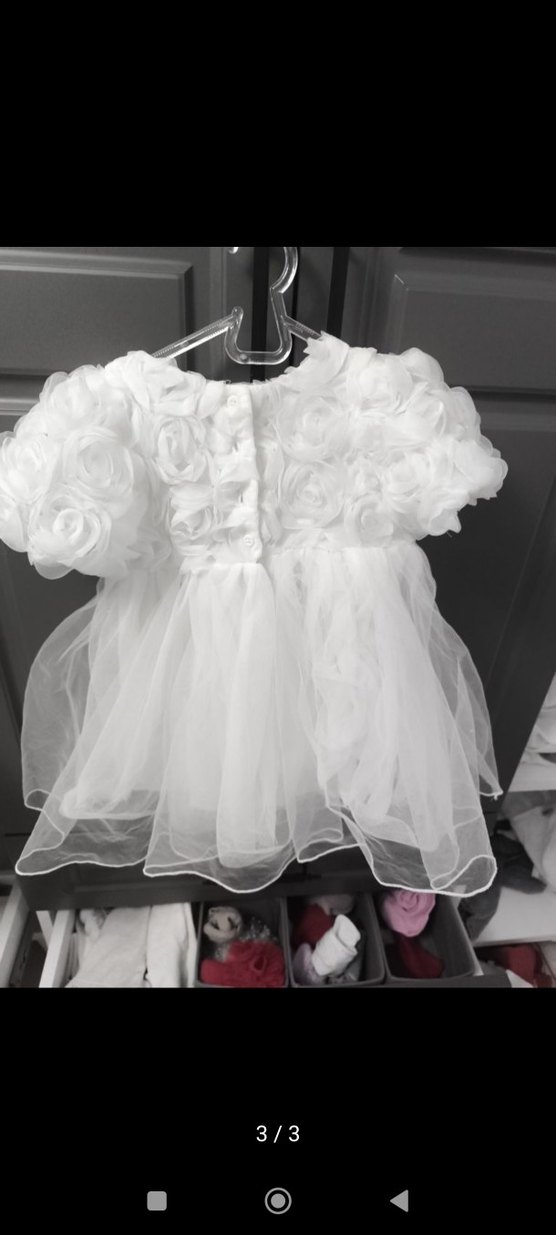 1-2 yaş elbise 20  no ayakkabı+ 1 yaş toka - Görsel 3