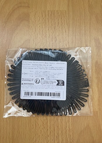 Siyah Elastik Plastik Saç Tokası - Görsel 2