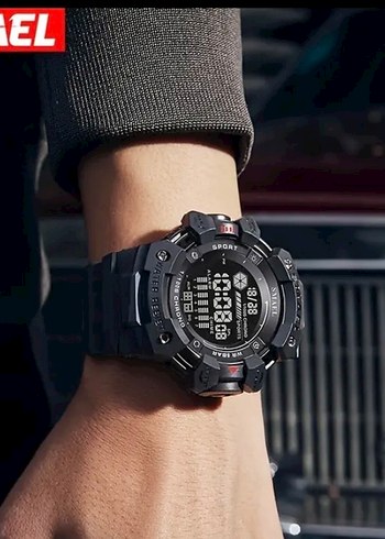 Siyah Dijital Biker Spor Erkek Saati - Görsel 3