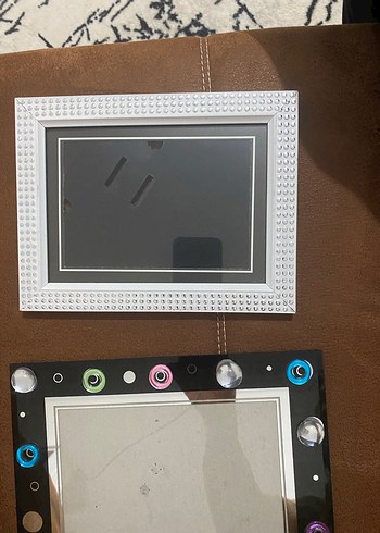 Gri Beyaz Noktalı Fotoğraf Çerçevesi - Görsel 3