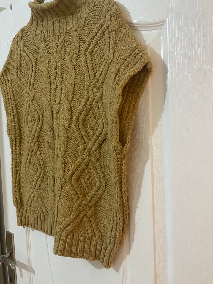 Bohem Tarz Kahverengi Boğazlı Süveter - Görsel 2