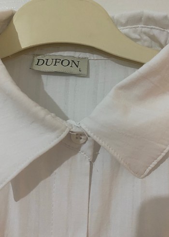 Kadın Beyaz Keten Uzun Kollu Gömlek - Görsel 3