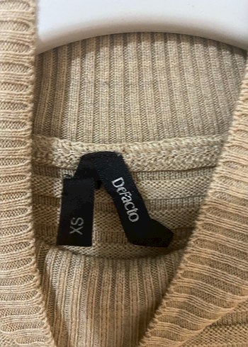 Bej Yüksek Yakalı Kadın Triko Kazak - Görsel 3