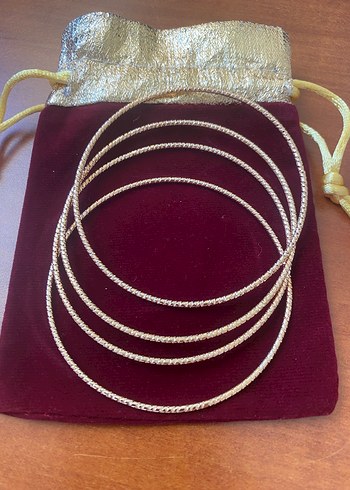 Altın Renkli Boncuklu Kadın Bileklik - Görsel 5