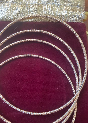 Altın Renkli Boncuklu Kadın Bileklik - Görsel 4