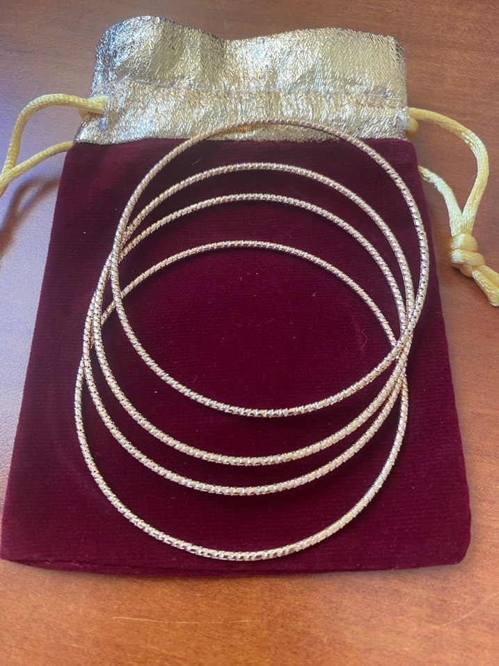 Altın Renkli Boncuklu Kadın Bileklik - Görsel 5