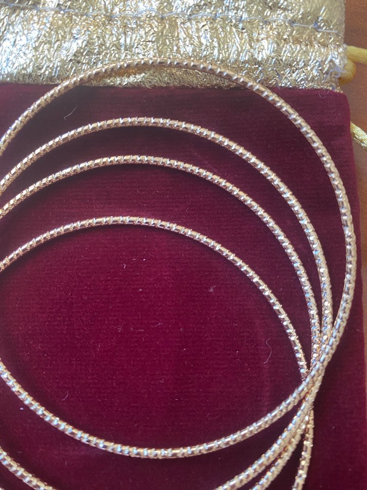 Altın Renkli Boncuklu Kadın Bileklik - Görsel 4