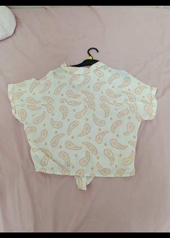 Düğmeli Kısa Kollu Kız çocukGömlek - Görsel 2