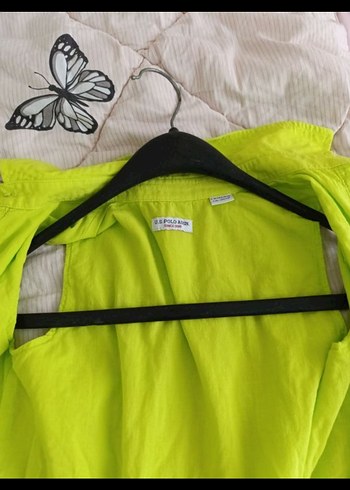 U.S. Polo ASSN Yeşil Kız Çocuk gömlek - Görsel 9