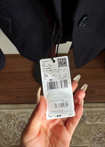 Etiketli Mango Lacivert Kadın Blazer Ceket - Görsel 2