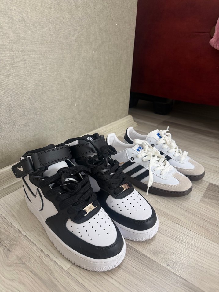 İki Ayakkabı Tek fiyat Nike Air Force 1 ve Adidas Samba - Görsel 2