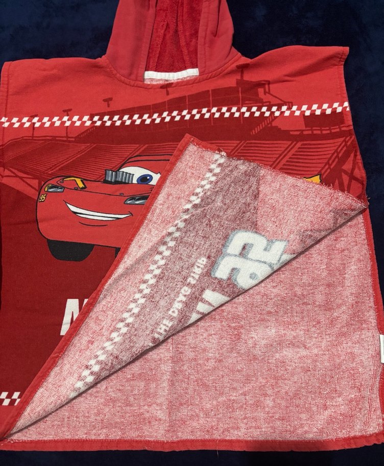 ŞİMŞEK MCQUEEN ÇOCUK PANÇO HAVLU - Görsel 4