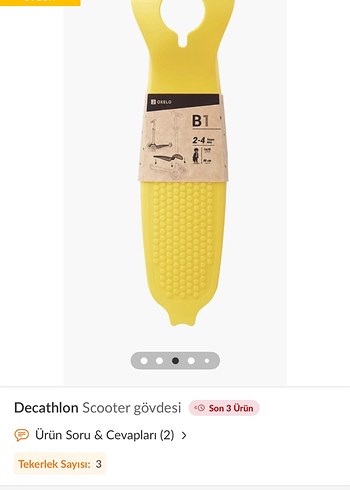 SARI DECATHLON SCOOTER GÖVDESİ - Görsel 4