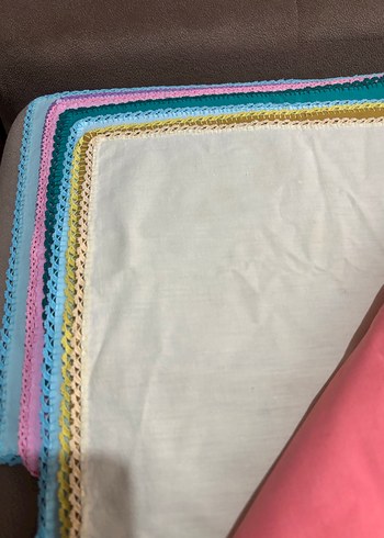 12 FARKLI RENK EL OYASI YEMEK KUMAŞ PEÇETE - Görsel 3