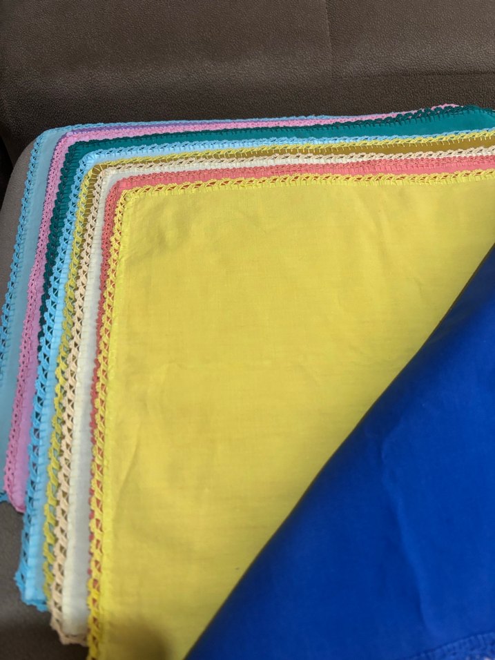 12 FARKLI RENK EL OYASI YEMEK KUMAŞ PEÇETE - Görsel 2