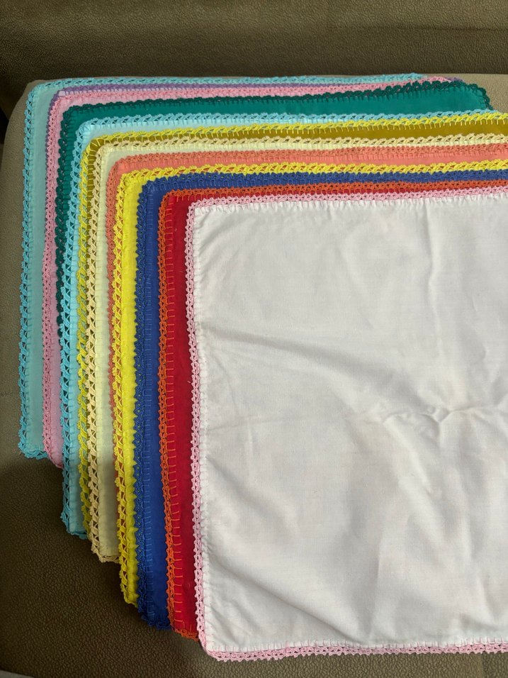 12 FARKLI RENK EL OYASI YEMEK KUMAŞ PEÇETE - Görsel 4