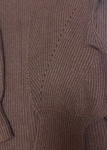 KOL DETAYLI TABA TRİKO HIRKA - Görsel 6