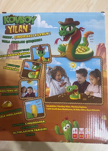 Kovboy Yılan Çıngıraklı Kuyruk Kutu Oyunu - Görsel 2