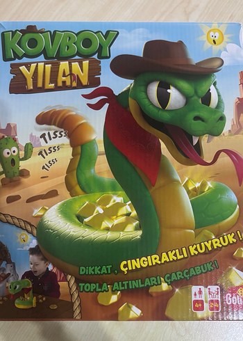Kovboy Yılan Çıngıraklı Kuyruk Kutu Oyunu