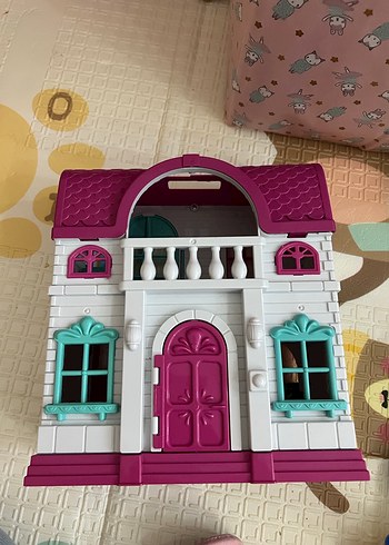 Pastel Pembe barbie Oyuncak Ev - Görsel 2