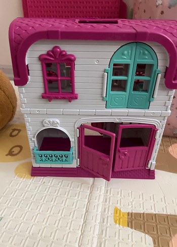 Pastel Pembe barbie Oyuncak Ev - Görsel 7