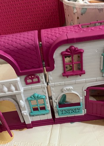Pastel Pembe barbie Oyuncak Ev - Görsel 8