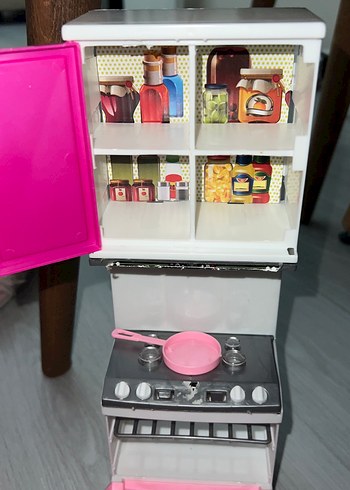 Pembe Mini Fırın ve Ocak Seti - Görsel 4