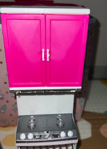 Pembe Mini Fırın ve Ocak Seti - Görsel 5