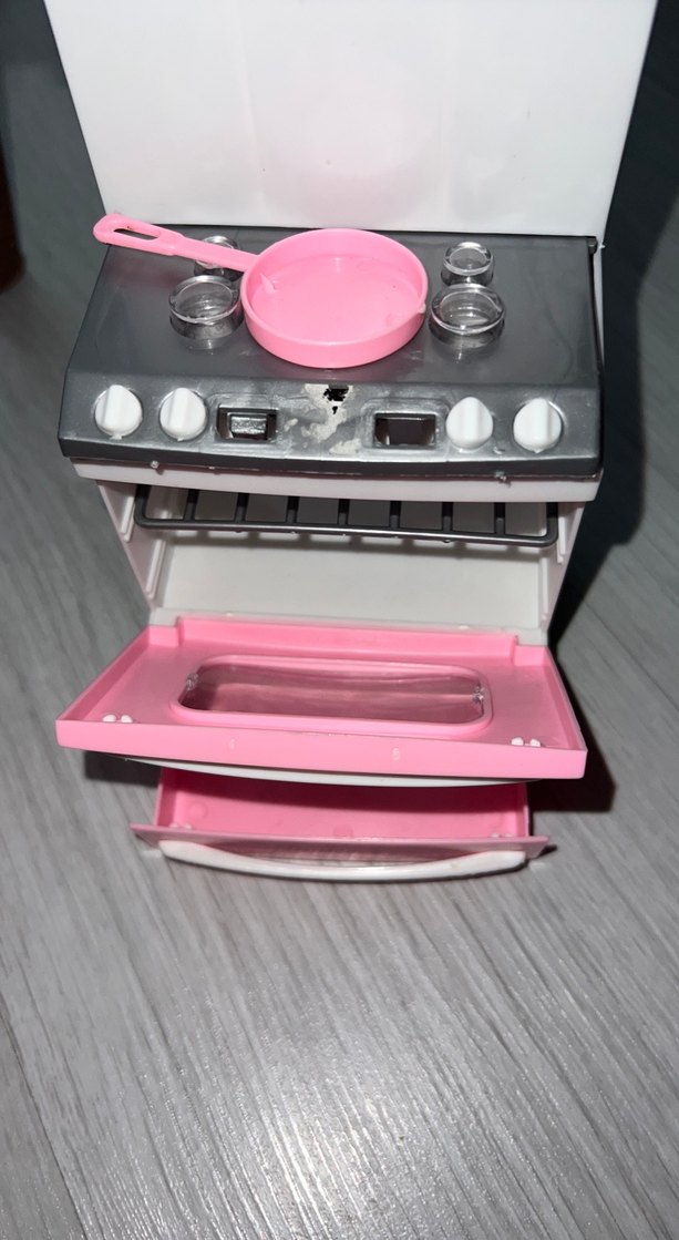 Pembe Mini Fırın ve Ocak Seti - Görsel 3