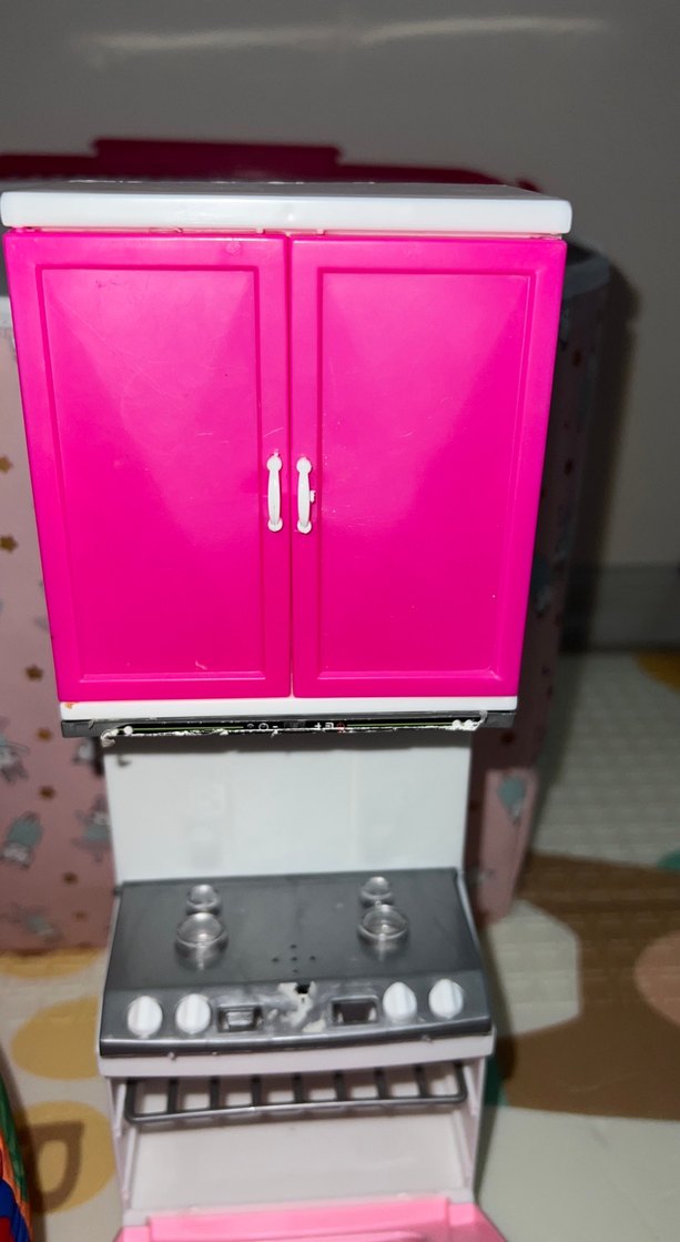 Pembe Mini Fırın ve Ocak Seti - Görsel 5