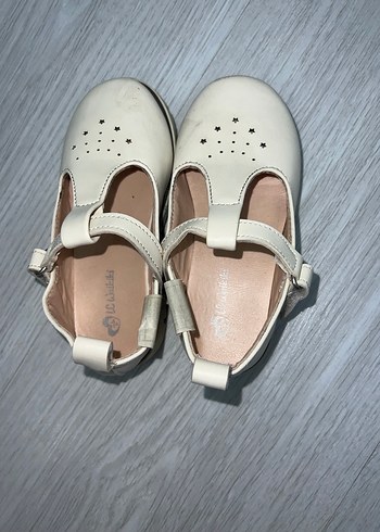 Kız Çocuk Beyaz Tokalı Babet - Görsel 3