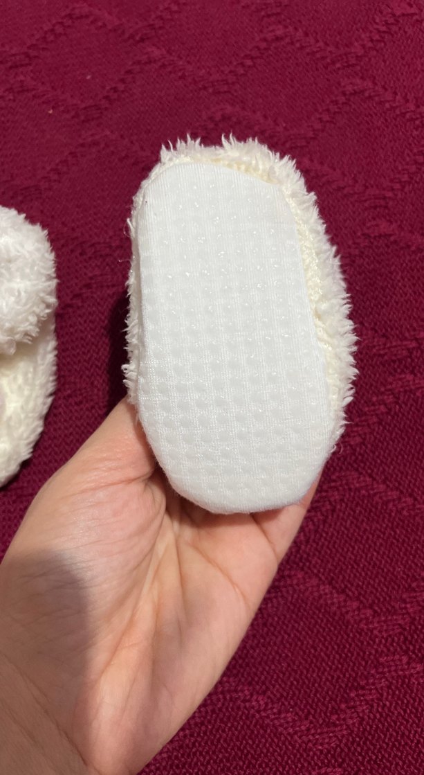 Kızlar için beyaz örgü sıcak terlik - Görsel 3