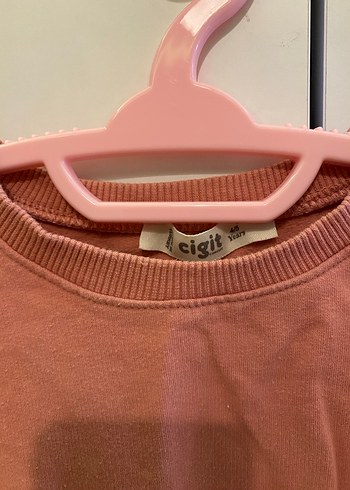 4 Yaş Beden Trendy Pembe Kız Sweatshirt